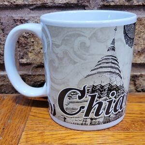 Starbucks Vintage Chiang Mai Scenic Ceramic Coffee Mug Thailand